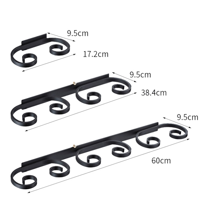 Household Punch-free Red Wine Glass Upside Down Rack, Style: