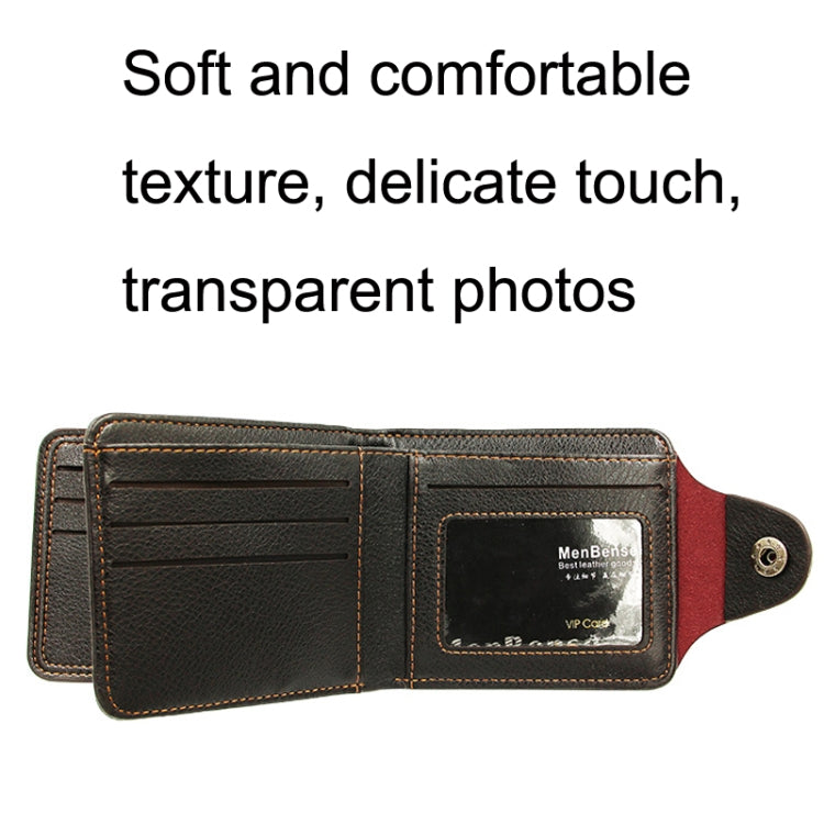 MenBense Men Multi-Card 2 Fold Short Wallet Carrying Card Case