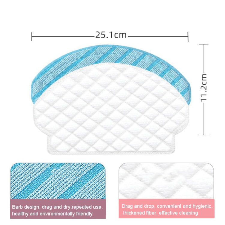 2pcs White Filter For ECOVACS OZMO 950 920 T5  DX55 DJ65 Vacuum Cleaner Accessories, 13 In 1 Set, 1pc Main Brush, 1pc Main Brush Cover