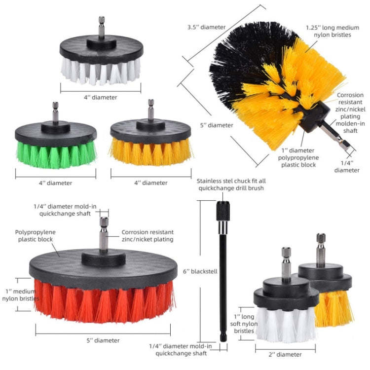 Universal Rod Cleaning Dust Removal Polishing Electric Drilling Brush Set