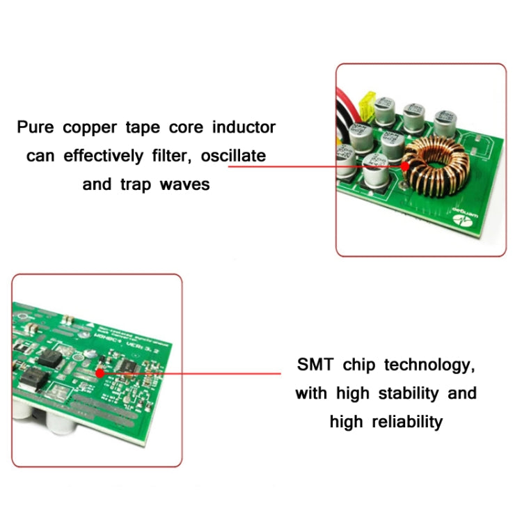 72W 12V To 24V 3A Waterproof Car Voltage Regulator