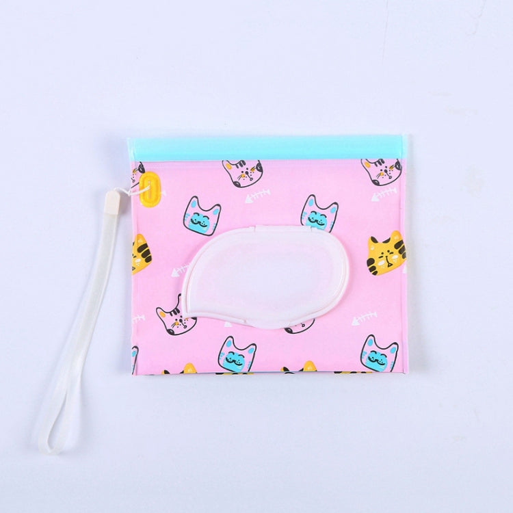 Baby EVA Wet Wipes Bag Flip Removable Paper Towel Cosmetic Cotton Bag