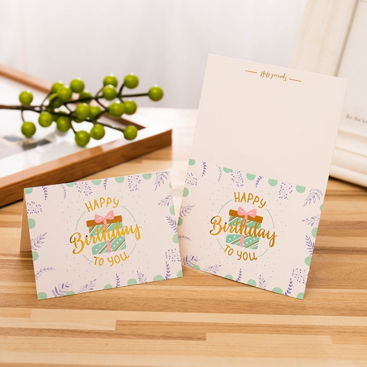 50 PCS Hot Stamping Embossed Birthday Card