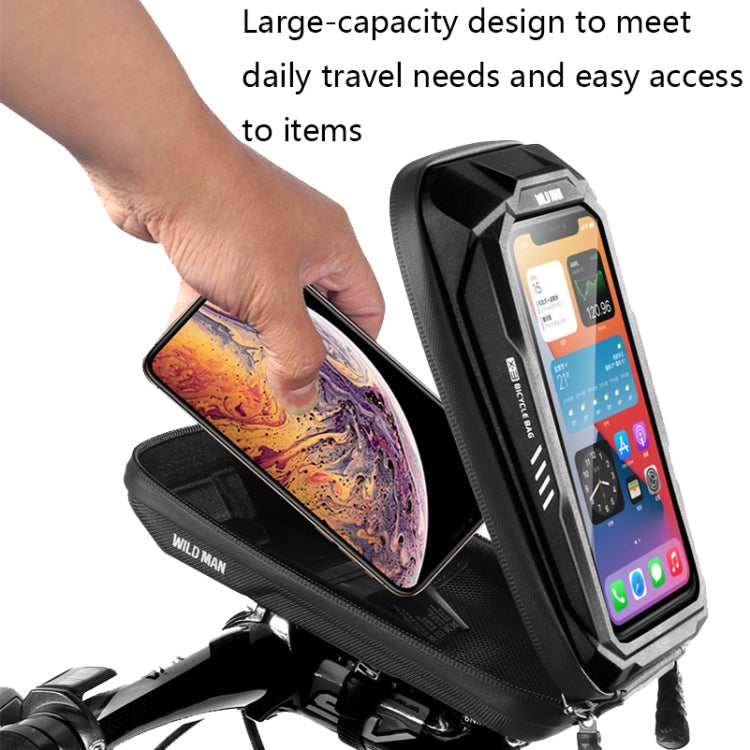 WILD MAN X3 0.5L EVA Hard Shell Bicycle Touch Screen Phone Bag