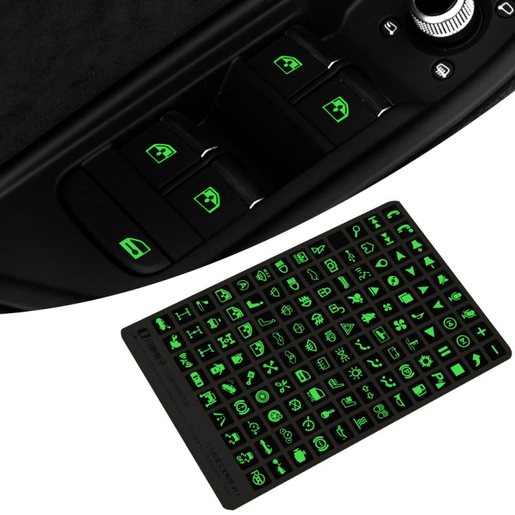 Car Button Luminous Sticker General PET Waterproof Wear-Resistant Car Sticker