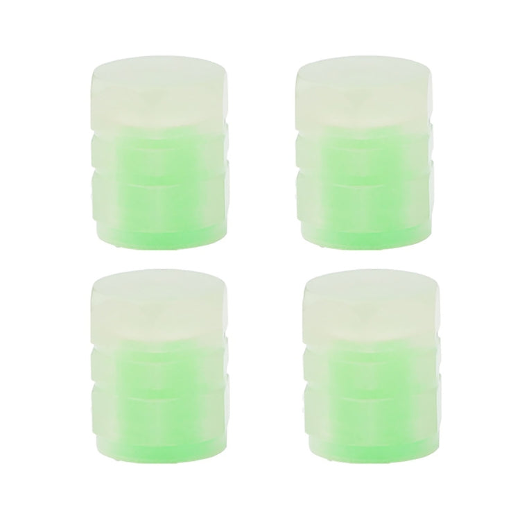 4pcs / Set Luminous Tire Valve Cap Electric Motorcycle Vacuum Tire Valve Cover, Style: Split Effect