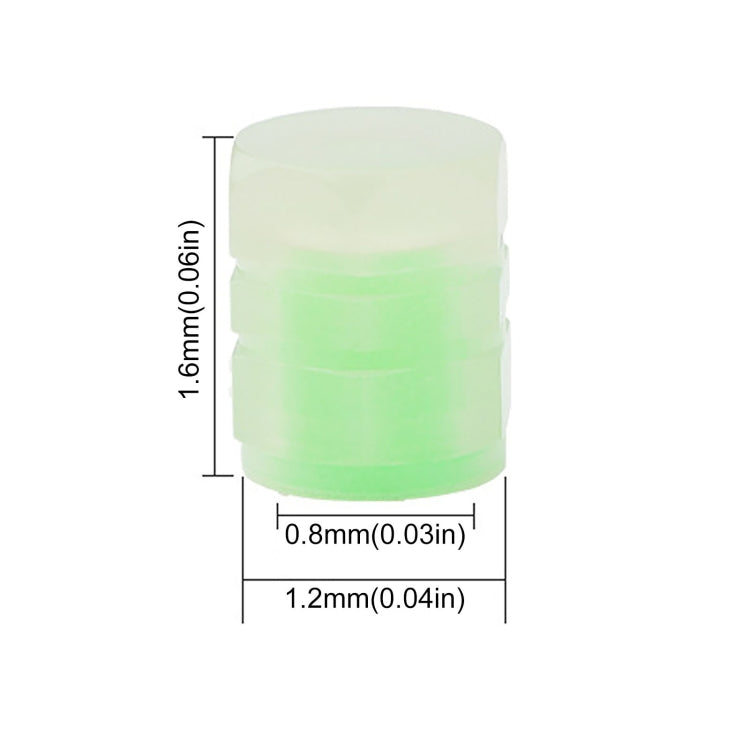 4pcs / Set Luminous Tire Valve Cap Electric Motorcycle Vacuum Tire Valve Cover, Style: Split Effect