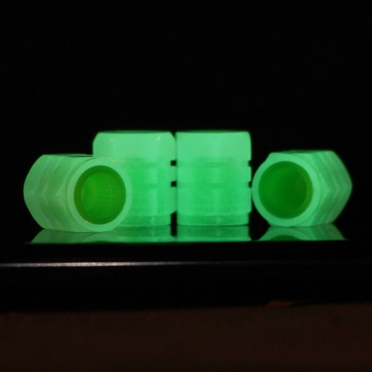 4pcs / Set Luminous Tire Valve Cap Electric Motorcycle Vacuum Tire Valve Cover, Style: Split Effect