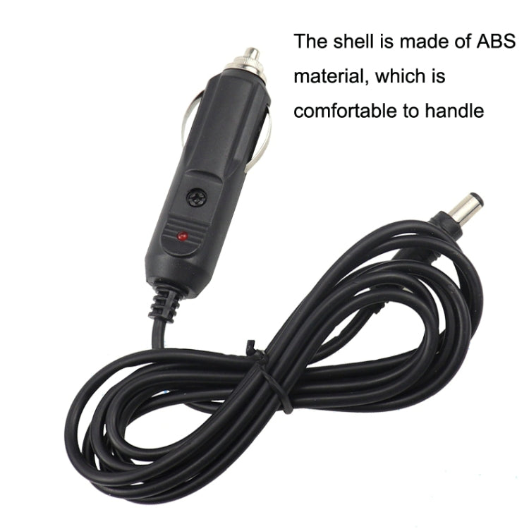 Car Cigarette Lighter Plug With Fuse / Indicator Cable Length: 1.6m