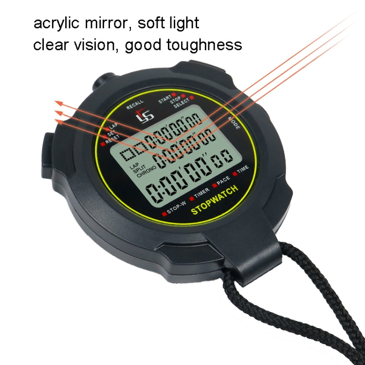 YS Stopwatch Timer Training Fitness Competition Stopwatch, Style:, YS-730 30 Memories(Black), YS-760 60 Memories(Black), YS-7120 120 Memories(Black), YS-7100 100 Memories(Black), YS-710 10 Memories(Black)