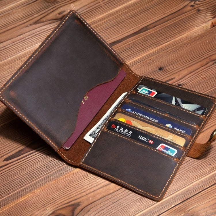 Leather Passport Holder Vintage Card Holder