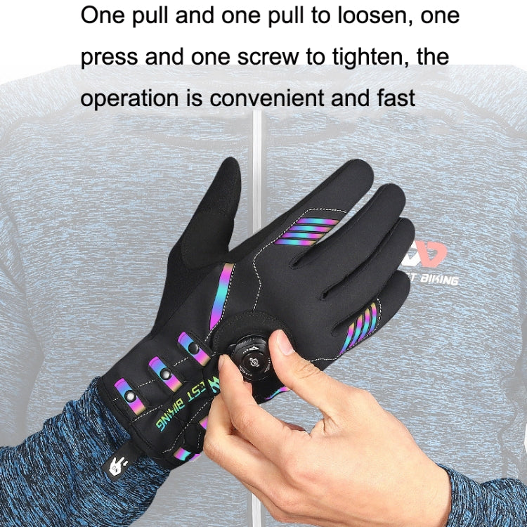 WEST BIKING Cycling Breathable Long Finger Self-locking Gloves with Buckle