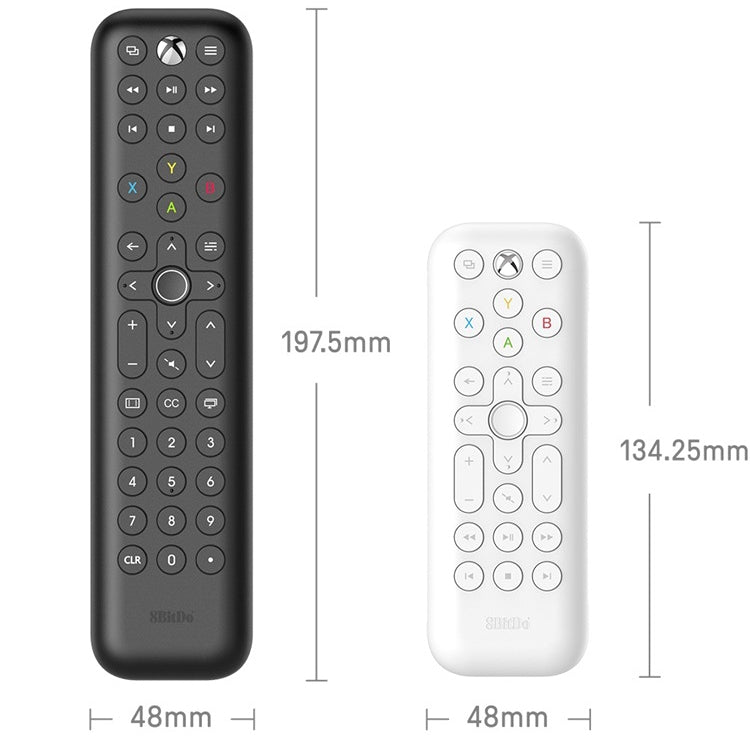 8BitDo Backlit Key Media Remote Control For Xbox, Style: