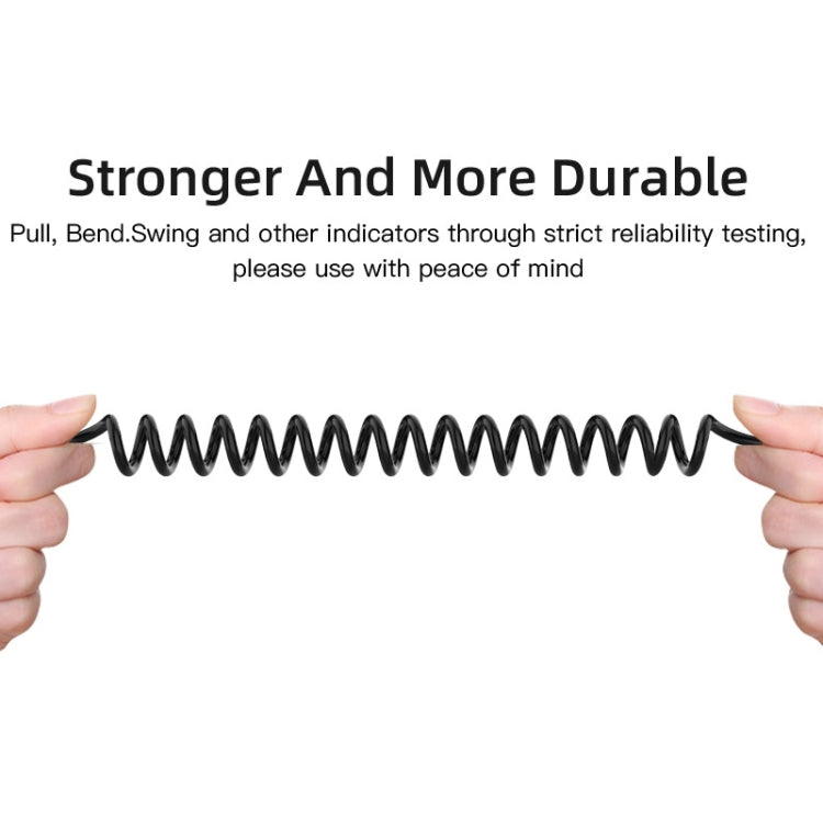 3.5mm Male To Female Spring AUX Extension Cable Speaker Audio Cable, Cable Length: 1.5m