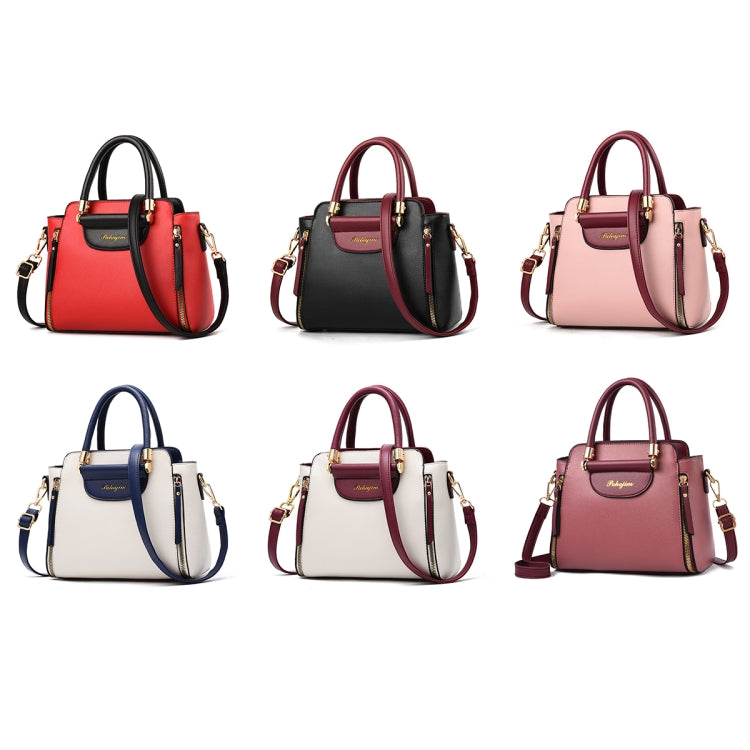 TFZ 572 PU Material Contrast Color Ladies Handbag