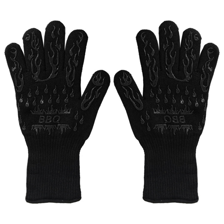 1 Pair High Temperature Resistant Silicone BBQ Gloves  Anti-Scalding Gloves