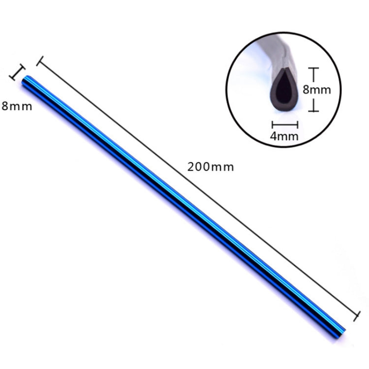 10pcs/pack Car Air Conditioner Vent U-Shaped Electroplating Decorative Strip