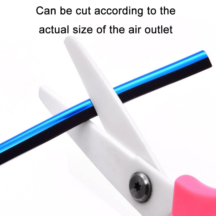 10pcs/pack Car Air Conditioner Vent U-Shaped Electroplating Decorative Strip