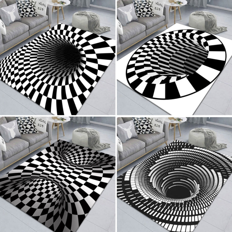 3D Geometric Stereo Trap Vision Living Room Bedroom Carpet