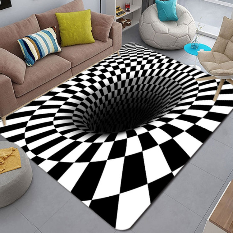 3D Geometric Stereo Trap Vision Living Room Bedroom Carpet