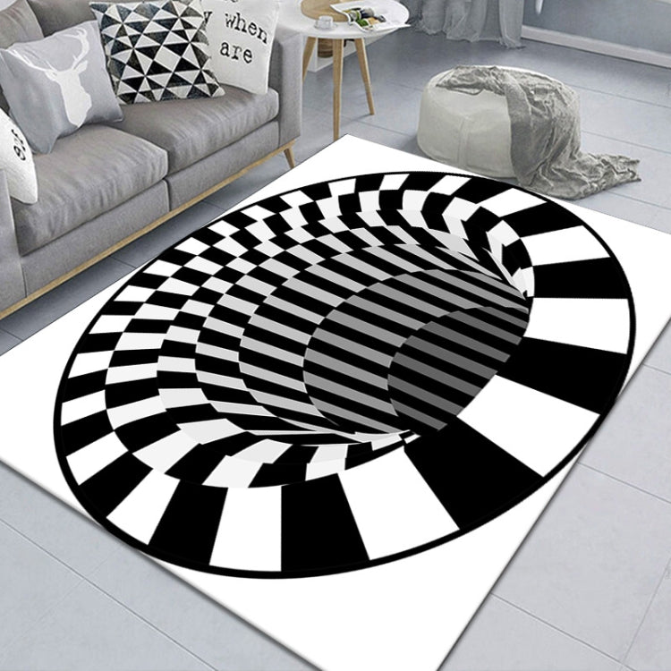 3D Geometric Stereo Trap Vision Living Room Bedroom Carpet