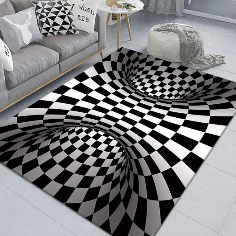3D Geometric Stereo Trap Vision Living Room Bedroom Carpet