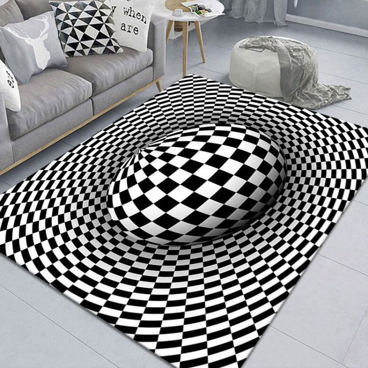3D Geometric Stereo Trap Vision Living Room Bedroom Carpet