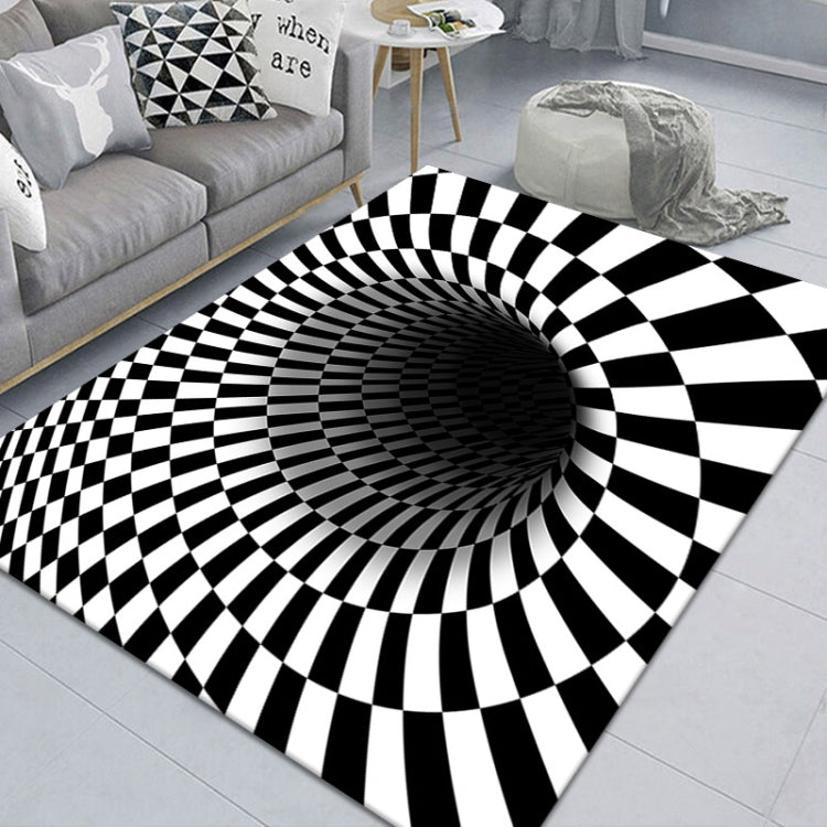 3D Geometric Stereo Trap Vision Living Room Bedroom Carpet
