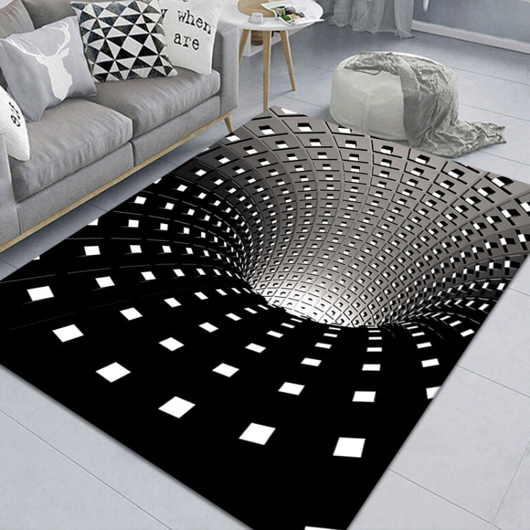 3D Geometric Stereo Trap Vision Living Room Bedroom Carpet