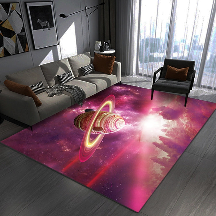 3D Visual Cartoon Cosmic Planet Living Room Carpet