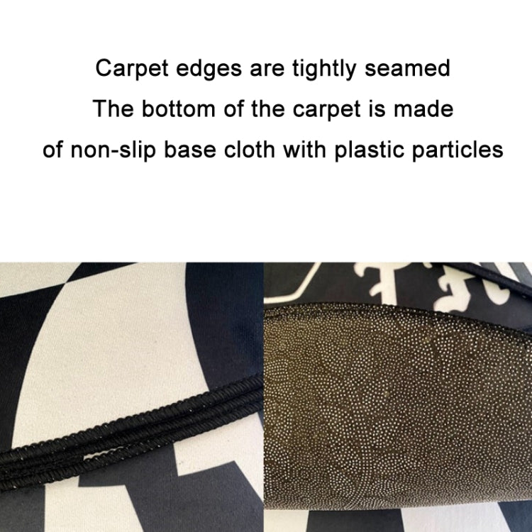 3D Stereo Rectangular Visual Geometric Living Room Carpet