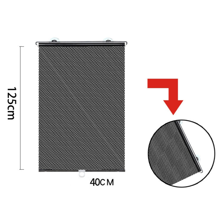 Suction Cup Car Shade Curtain Window Telescopic Roller Blind, Size: 50x125cm Silver Laser, 40x125cm Black Mesh, 45x125cm Silver Lyser, 40x60cm Silver Lyser, 40x125cm Silver Lyser, 50x125cm Silver Laser