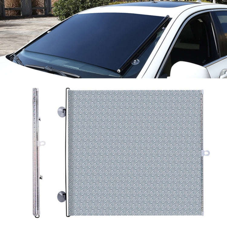 Suction Cup Car Shade Curtain Window Telescopic Roller Blind, Size: 50x125cm Silver Laser, 40x125cm Black Mesh, 45x125cm Silver Lyser, 40x60cm Silver Lyser, 40x125cm Silver Lyser, 50x125cm Silver Laser