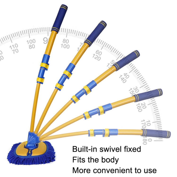 Retractable Curved Rod Soft Fur Car Wash Mop