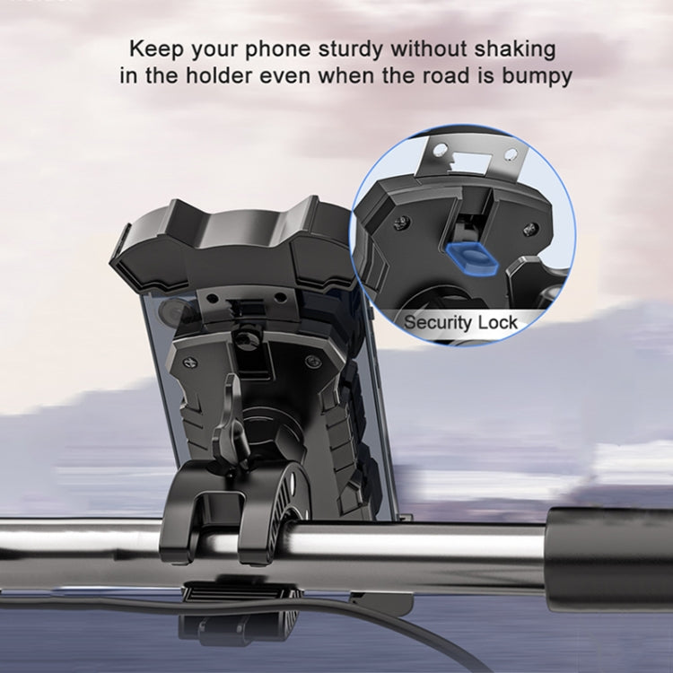 L101+M011 Outdoor Cycling Mechanical Locking Phone Holder