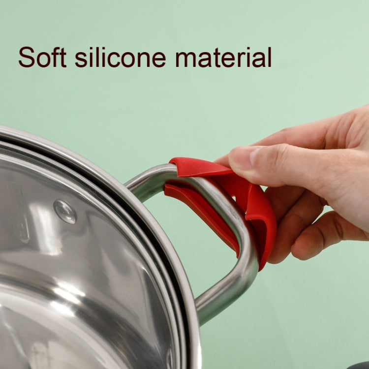 1 Pair Silicone Pot Handle Insulation Cover Iron Pot Handle Cover