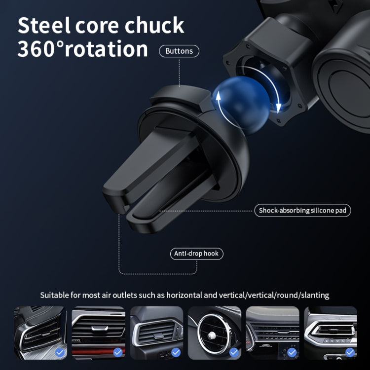 15W Mini Car Wireless Charger Phone Smart Sensing Holder