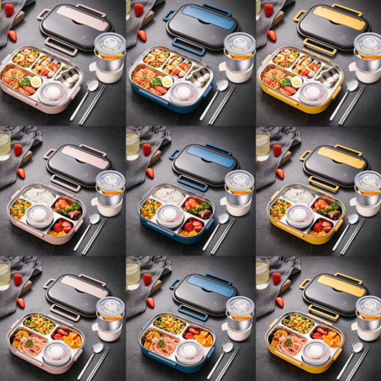 304 Stainless Steel Double-Layer Large-Capacity Portable Lunch Box