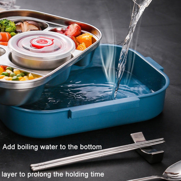 304 Stainless Steel Double-Layer Large-Capacity Portable Lunch Box