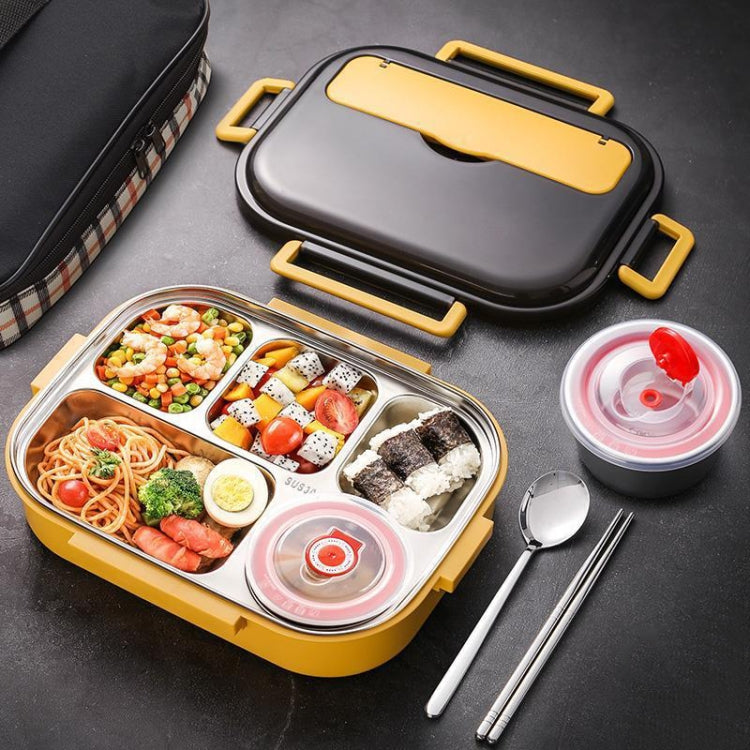304 Stainless Steel Double-Layer Large-Capacity Portable Lunch Box