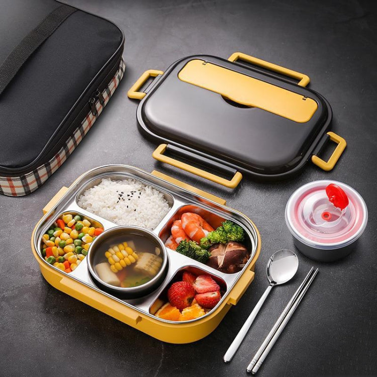 304 Stainless Steel Double-Layer Large-Capacity Portable Lunch Box