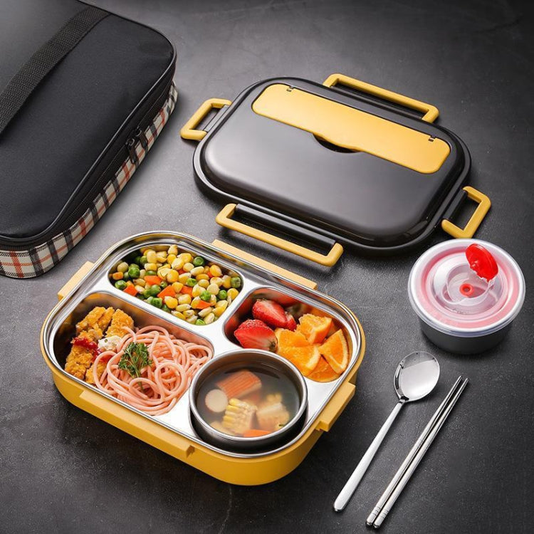 304 Stainless Steel Double-Layer Large-Capacity Portable Lunch Box