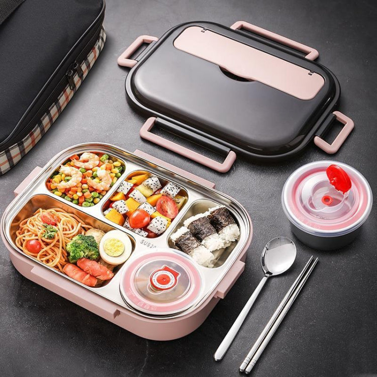 304 Stainless Steel Double-Layer Large-Capacity Portable Lunch Box