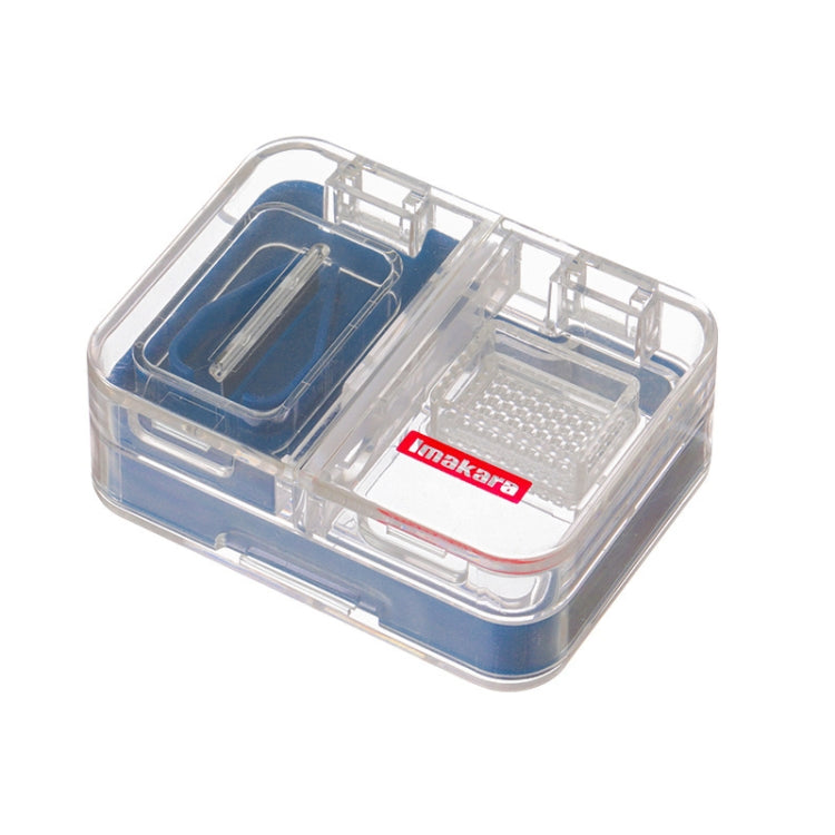 Imakara Mini Square Portable Sealed Medicine Cutter Dispenser Box