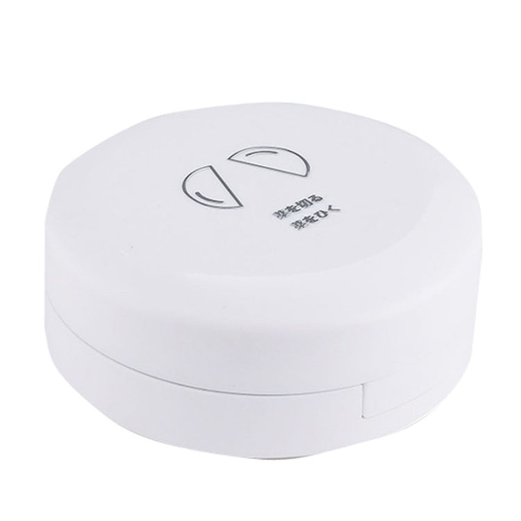 Double-layer Round Eight Grids Portable Medicine Box with Cutter