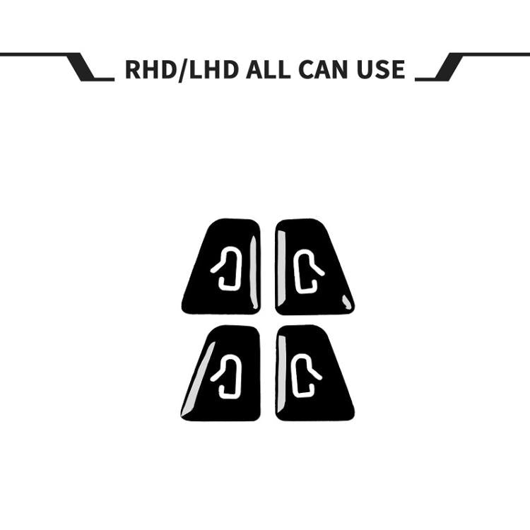 For Tesla Model 3/Y 4pcs /Set Car Window Switch Stickers