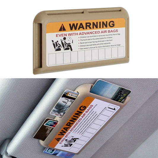 Car Sun Visor Card Holder Pass Fuel Card Holder Parking Number Card