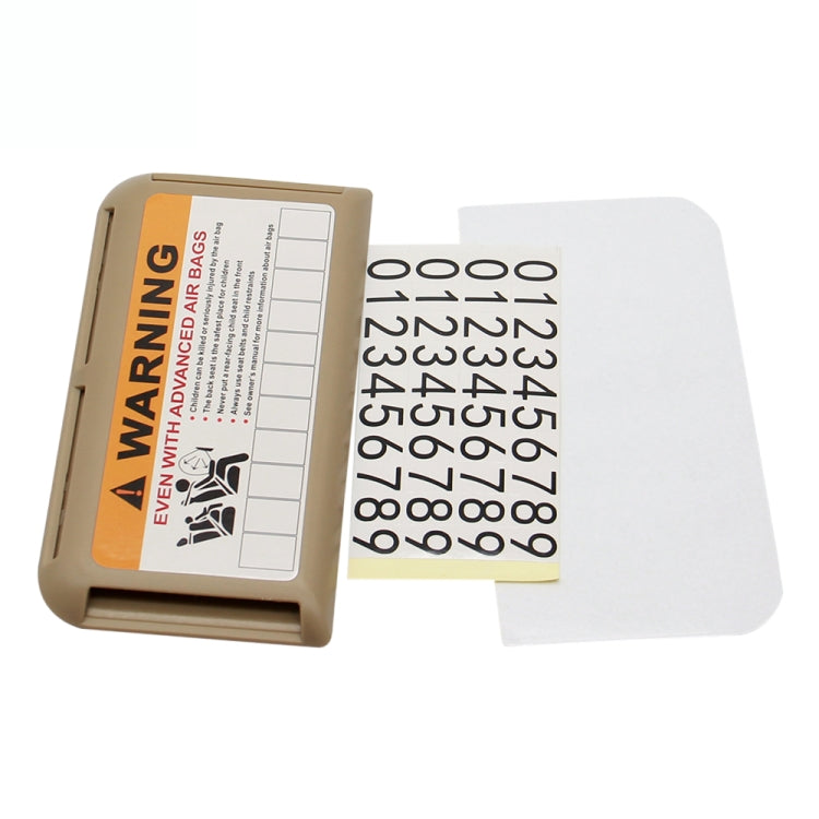 Car Sun Visor Card Holder Pass Fuel Card Holder Parking Number Card