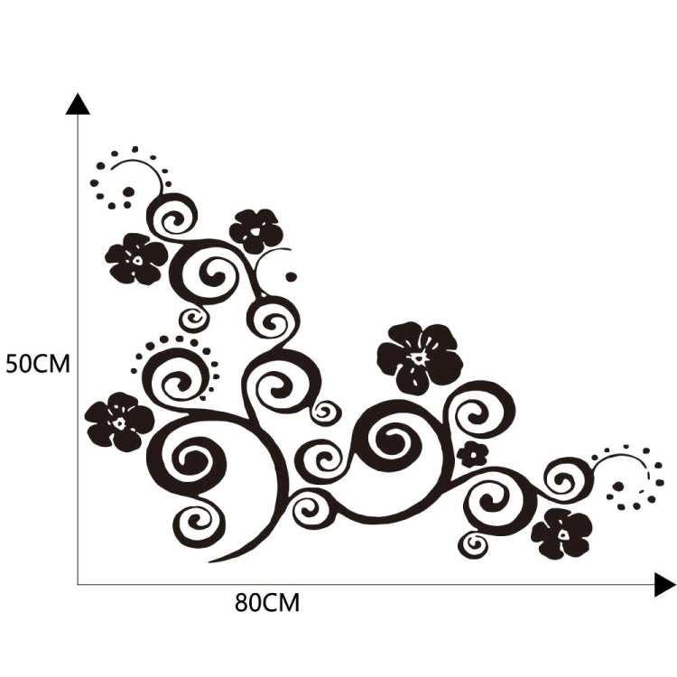 D-908 Summer Flower Totem PVC Car Hood Sticker