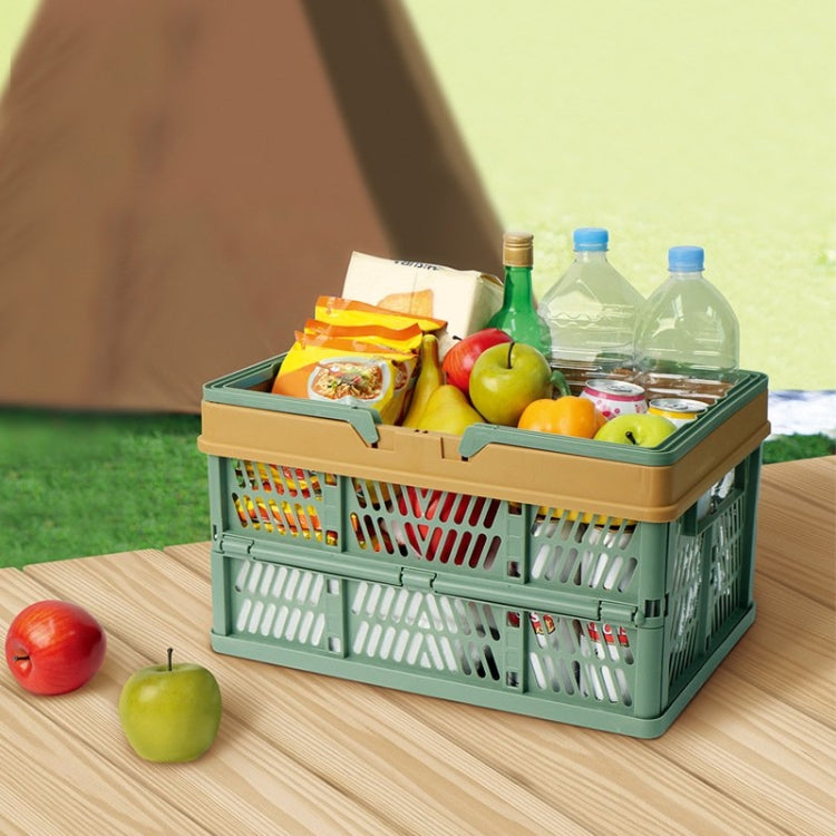 Foldable Picnic Basket Supermarket Shopping Basket,Size: 25x30.5x44cm